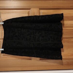 Black lace skirt, size XL